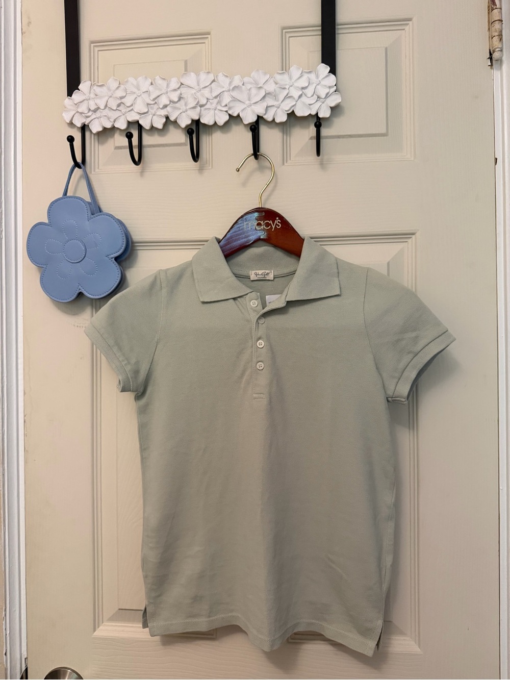 PacSun Light Sage Short Sleeve Polo Shirt